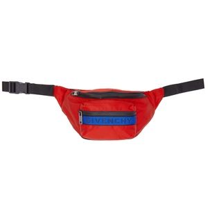 Givenchy Red Nylon Bum Bag Fanny Pack